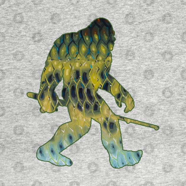 Bigfoot - Bass Fishing by  The best hard hat stickers 